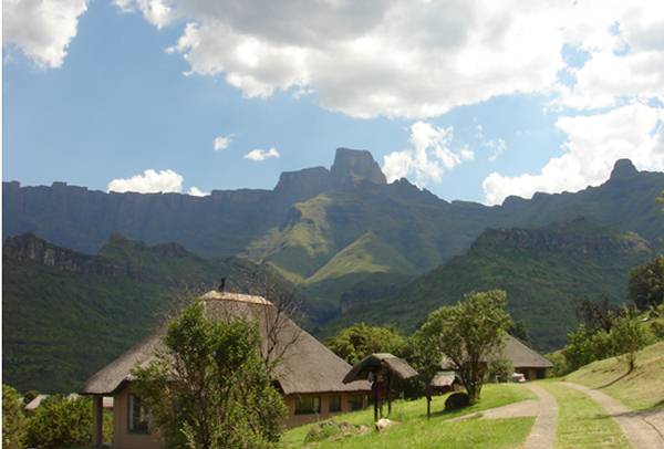 Royal Natal Park from Thendele rest camp in the Drakensberg