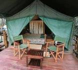 Tent interior