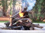 The braai area