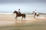 Sibuya Game Reserve - Horse riding on the beach