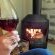 Bloureen: Cosy fireplace in the sitting area