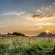 Sunset over the farm