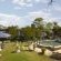 umbrella and pool loungers at pool