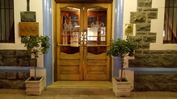 Front doors of the Hotel