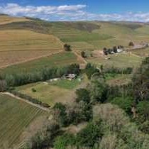Aerial photo of the farm