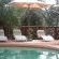 Lounging by the pool