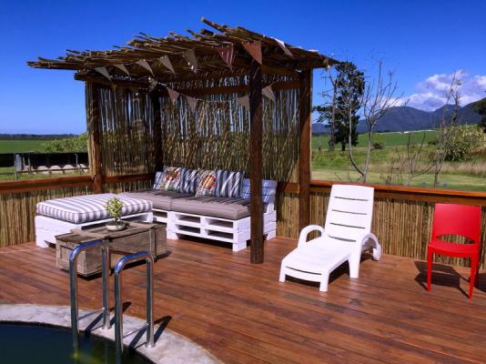 Pool loungers at The Dairy
