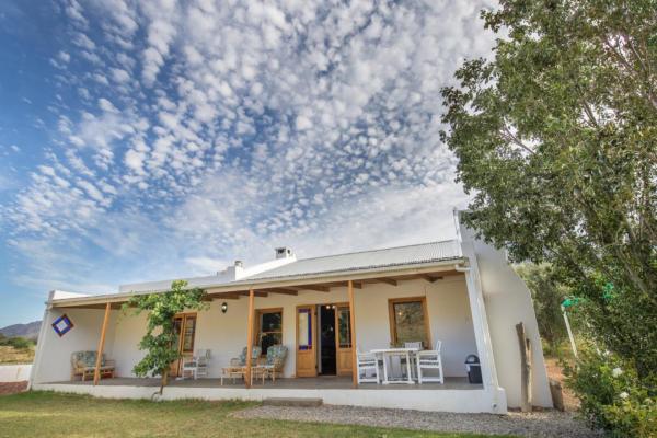 North facing verandah with braai