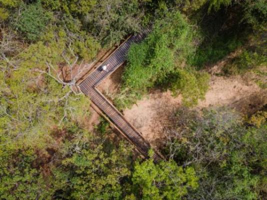 Panzi Lodge - Bird's eye view