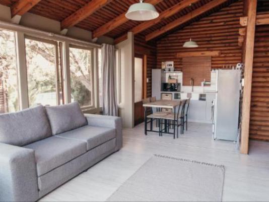 Riverside Self Catering Cabin - Living Room
