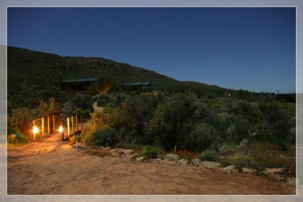 Pathway to tents
