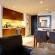 Dining, kitchen and work space area
