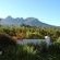 Lodge garden, vineyard and mountain views.