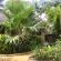 Chalet styled rooms in front garden 