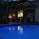 night time view of the pool