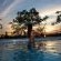 Pool at sunset