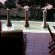 fountain facing guesthouse patio