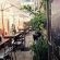 Courtyard at hotel/Smoking area