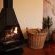 The livingroom fireplace