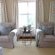 Comfortable armchairs and side table
