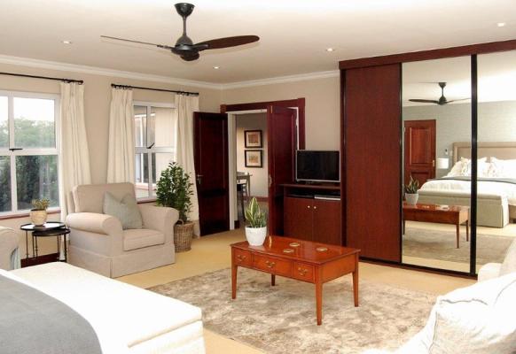 Living area with coffee table