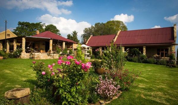 Main building, reception and garden