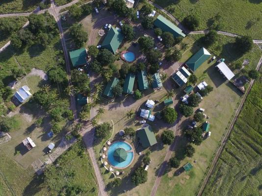 Arial View of Palm Tree Lodge