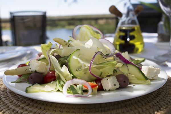 Lunch on the viewing deck