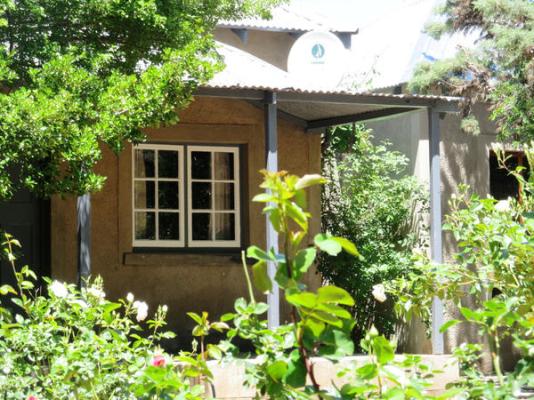 Len's Cottage over the rose garden