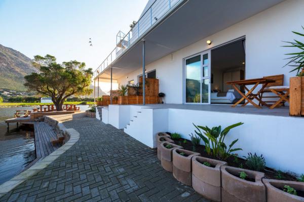 outside view to communal waterside deck