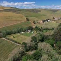 Aerial photo of the farm