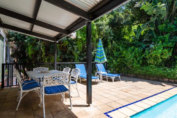 Terrace and pool.