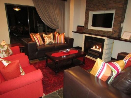 Lounge with fireplace