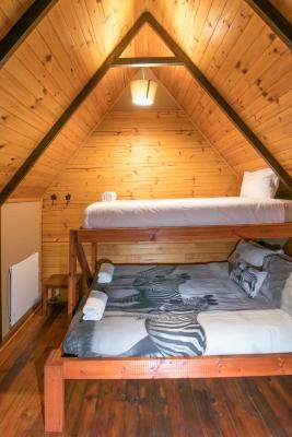 Glamping Cabin 2 - Bedroom - Sleeps 3