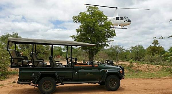 Chisomo Safari Camp - helicopter flips