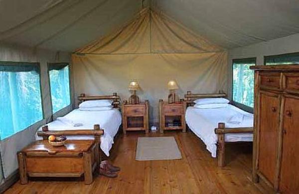 Interior of Safari Tent