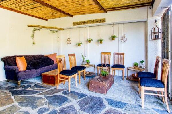 Reeded Ceiling Back Patio Area