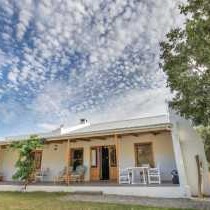 North facing verandah with braai