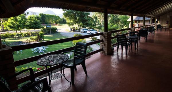 Verandah with view of garden