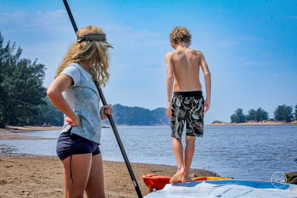 Play time on the lagoon