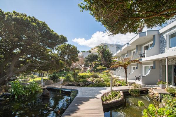 Ocean View House grounds and koi pond