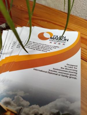 Brochures, business cards and contact details