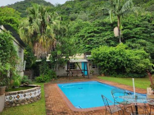 Fountain Baths Guest Cottages - Pool view