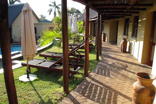 Walkway to the rooms