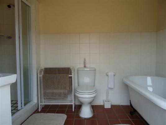 One of the bathrooms