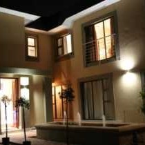 Exterior of Guest house at night