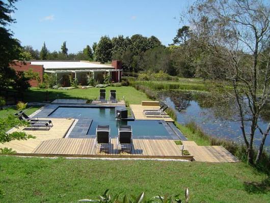 Heated salt water pool