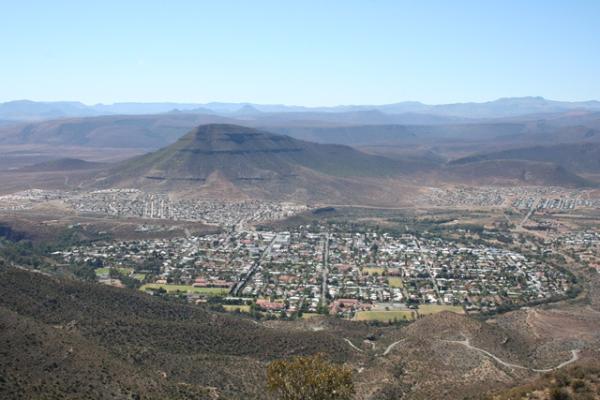 Aerial View of Graaff-Reinet from teh Toposcope