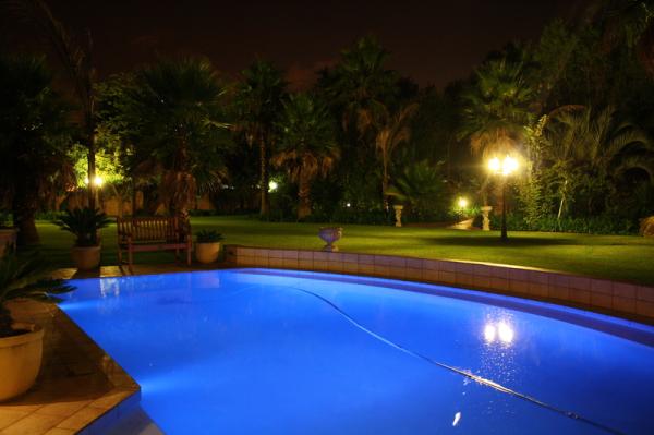 Pool at night