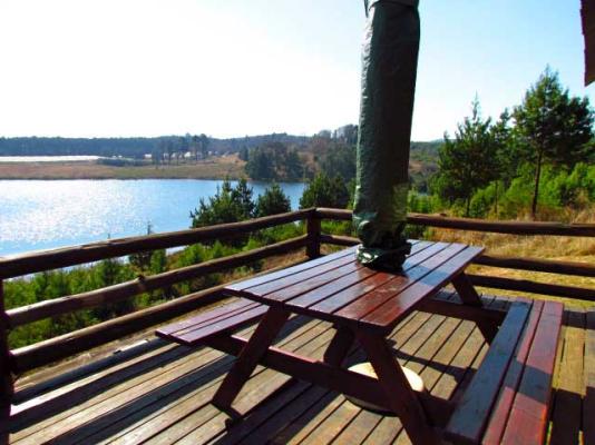 Single Storey Cabin - deck view